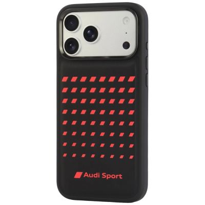 3. Etui Audi Sport Synthetic Leather MagSafe na iPhone 18 Pro Max / 17 Pro Max - czarne