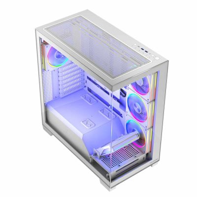 7. MODECOM OBUDOWA VOLCANO STELLAR ARGB MIDI 8F WHITE