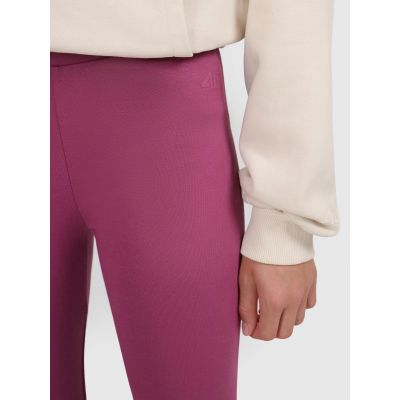 3. Legginsy dzianinowe dziewczęce 4F 4FJRAW25TTIGF291-50S