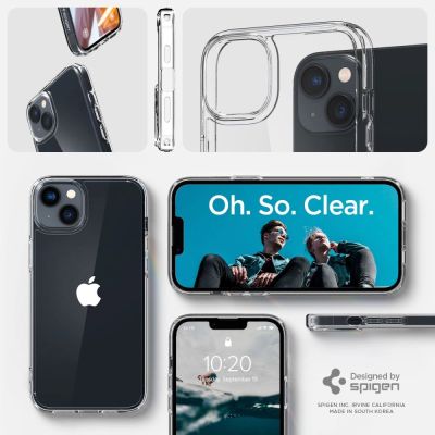 10. Etui Spigen Ultra Hybrid na iPhone 14 - przezroczyste