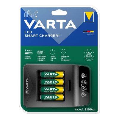 7. VARTA ŁADOWARKA LCD SMART CHARGER 57684 + 4X2100MAH