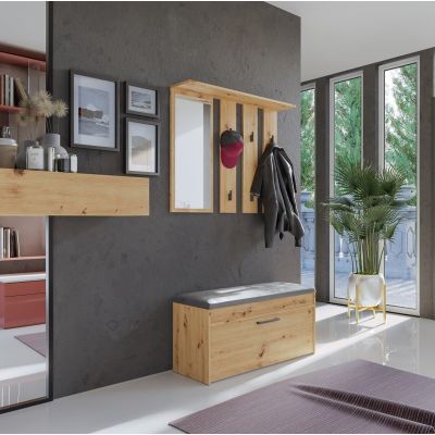 3. Wieszak + lustro PARMA 100x15xH.81,5 artisan