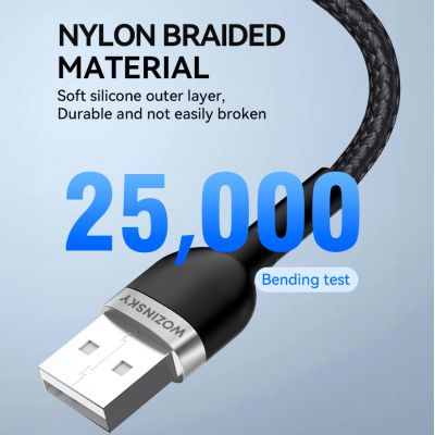 8. Kabel Wozinsky WNBAL2 USB-A / Lightning 2.4A 2 m - czarny