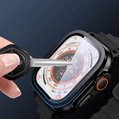4. Szkło hartowane Tech-Protect 2-pack na Apple Watch Ultra 49 mm - srebrno-czarne