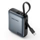 2. Powerbank Vention 10000mAh 35W PD z wbudowanym kablem USB-C szary