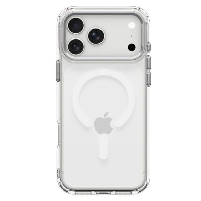 3. Etui Spigen Ultra Hybrid Optik S MagSafe na iPhone 18 Pro / 17 Pro - przezroczysto-srebrny