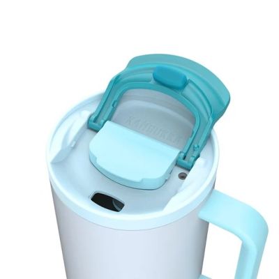 4. Kubek termiczny z teleskopową słomką Kambukka Rio Tumbler 950ml Frosty Coconut