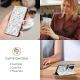 4. Etui Tech-Protect Wallet na Samsung Galaxy A56 5G - białe stokrotki