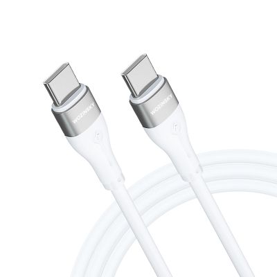 4. Kabel Wozinsky WSTCC1 USB-C / USB-C PD 65W 1 m -biały