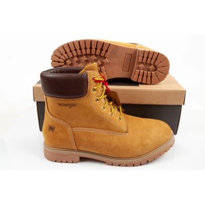9. Wrangler buty męskie trzewiki Faron Men High za kostkę brązowe wysokie