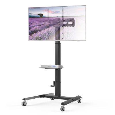 4. Techly ICA-TR228 stojak do multimediów Czarny Płaski panel Karta multimedialna