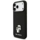 2. Etui Karl Lagerfeld Silicone Karl&Choupette Metal Pin iPhone 18 Pro Max / 17 Pro Max - czarne