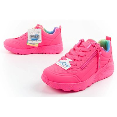 8. Skechers buty sneakersy sportowe dziecięce Uno Lite różowe wygodne