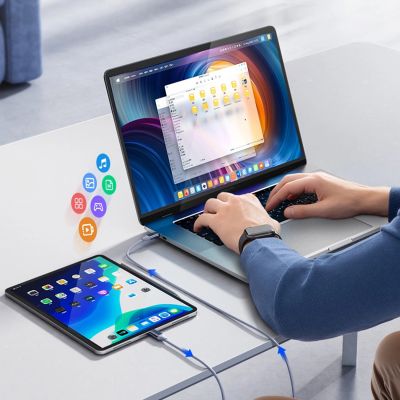 6. Kabel Orico CDX 100W 5A Power Delivery USB-C - USB-C 1m - niebieski