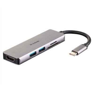 5. D-Link DUB-M530 stacja dokująca Przewodowa USB 3.2 Gen 1 (3.1 Gen 1) Type-C Aluminium, Czarny