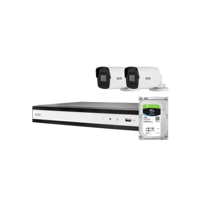3. ABUS PoE-Video-Set: 2 Mini-Tube-Kameras + NVR 4Ch.TVVR36402D