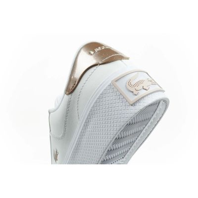 7. Lacoste buty sportowe trampki damskie Ziane Platform 126 białe modne