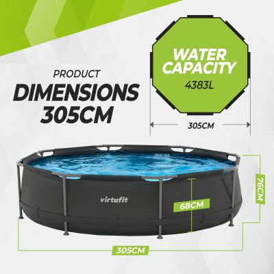 4. VIRTUFIT OKRĄGŁY BASEN 305 CM Z POMPĄ FILTRUJĄCĄ
