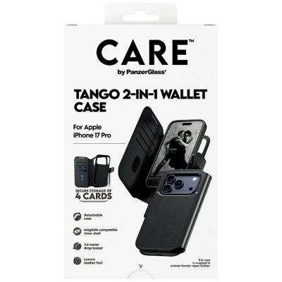 5. Etui CARE by PanzerGlass Feature Tango 2w1 Wallet Case MagSafe na iPhone 17 Pro - czarne