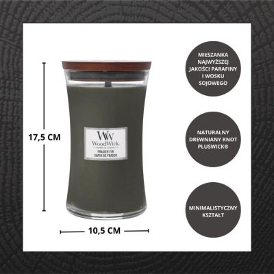 4. Świeca duża FRASER FIR WOODWICK