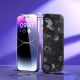 20. Baseus szkło hartowane do iPhone 14 Pro Max na cały ekran z filtrem Anti Blue Light i osłoną na głośnik 0.3mm + ramka montażowa