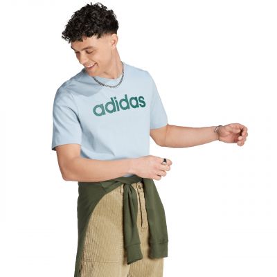 5. Koszulka  adidas Essentials Single Jersey Linear Embroidered Logo Tee M IJ8651