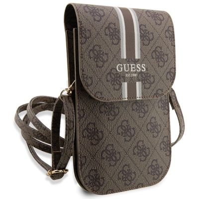 3. Torebka Guess 4G Stripe - brązowa