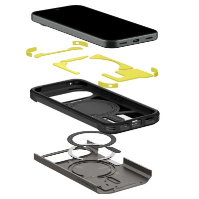 7. Etui Spigen Tough Armor Mag MagSafe na Google Pixel 11 - ciemnoszare