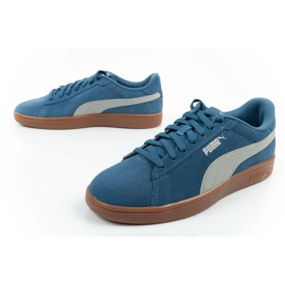 8. Puma buty sportowe męskie sneakersy Smash 3.0 skórzane klasyczne modne niebieskie