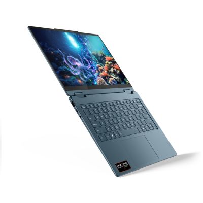 6. Lenovo Yoga 7 2-in-1 14AKP10 Ryzen AI 5 340 14.0"WUXGA Touch OLED 400nits Glossy 60Hz 16GB LPDDR5-6400 SSD512 Radeon 840M Graphics Cam 5.0MP 70Wh Win11 Tidal Teal
