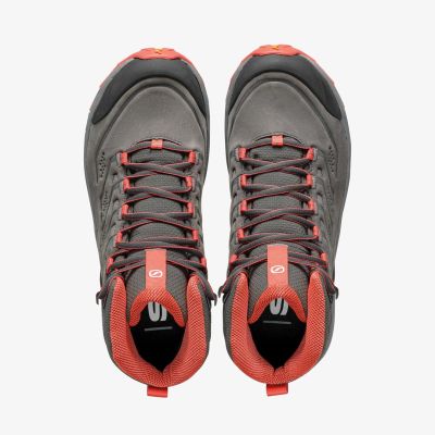 5. Buty turystyczne damskie Scarpa Rush 2 Pro Mid GTX - titanium/coral