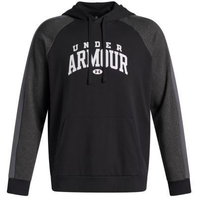 2. Bluza męska Under Armour Rival Fleece Colorblock Hoodie czarna 6003958 001
