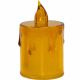 32. ŚWIECA DEKORACYJNA 8 CM AMBER CIEPŁY BIAŁY 1 LED