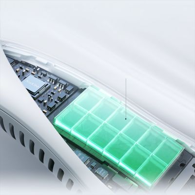 4. Wentylator Jisulife Neck Fan 3 4000mAh na szyję przenośny wiatraczek - szary
