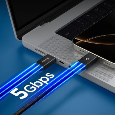 5. Kabel Spigen EB10010CC 100W 100 cm - czarny