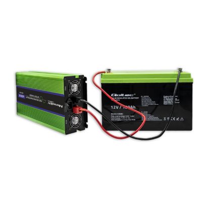 7. QOLTEC PRZETWORNICA NAPIĘCIA MONOLITH | ŁADOWANIE BATERII | UPS | 2000W | 4000W | 12V NA 230V | CZYSTY SINUS | LCD