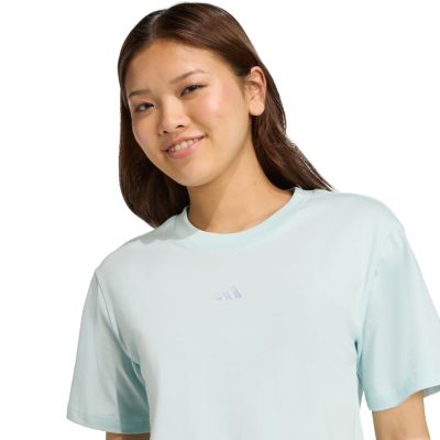 11. Koszulka damska adidas Essentials Small Logo Cotton jasnoniebieska JY4965