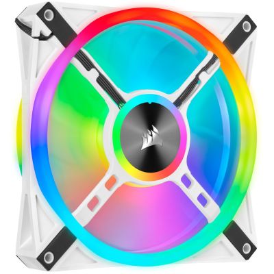 8. Corsair iCUE QL140 Obudowa komputera Wentylator 14 cm Biały