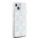 4. Etui DKNY Liquid Glitter Multilogo na iPhone 15 / 14 / 13 - białe
