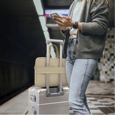 12. Torba Tech-Protect Carrying Bag na laptopa 13-14" - beżowa