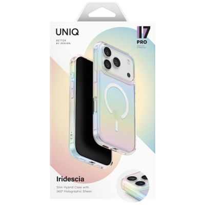 6. Etui UNIQ Iridescia Magclick Charging do iPhone 17 Pro - wielokolorowe