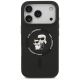 3. Etui Karl Lagerfeld Silicone Karl&Choupette Ring MagSafe do iPhone 17 Pro Max - czarne