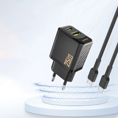 3. Ładowarka Dudao A26T GaN 25W USB-A, USB-C - czarna