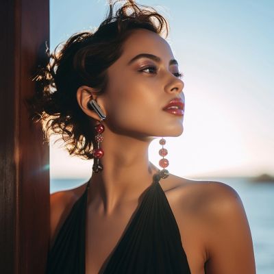 2. Słuchawki bezprzewodowe Dudao U21 TWS ANC ENC Bluetooth - czarne