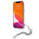 5. Etui Guess Peony Chain Collection na iPhone 13 mini - srebrne