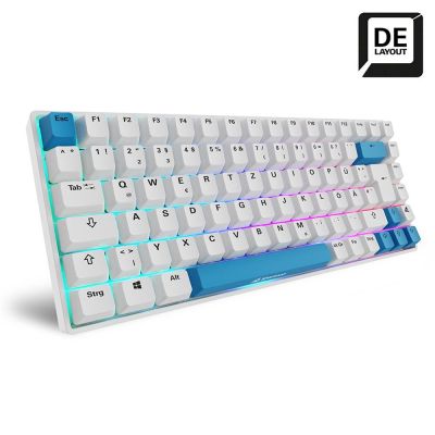 2. Sharkoon SKILLER SGK50 S3 PBT klawiatura Gaming USB QWERTZ Niemiecki Biały