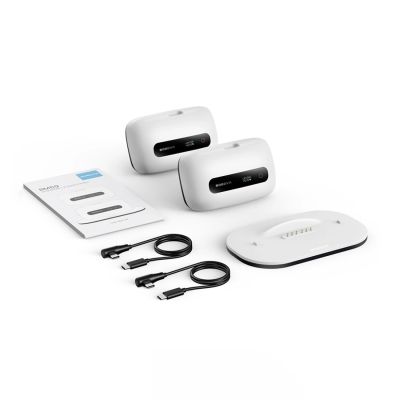 6. Bateria BoboVR BM60-2 6500 mAh do BoboVR M3 Pro+ i BoboVR M3 2 szt. ze stacją ładującą - biała