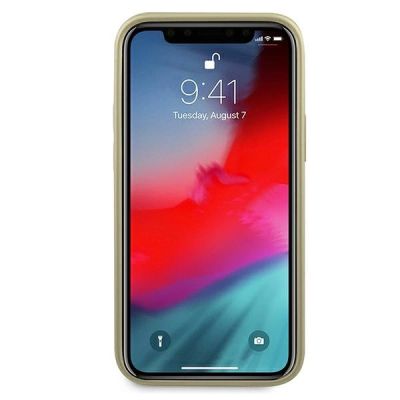 6. Etui Guess Iridescent na iPhone 12 mini - złote