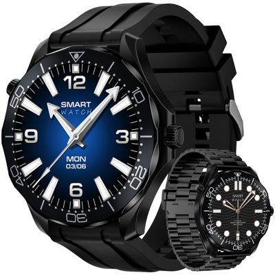 2. Smartwatch VELTORI VT150-1 Czarny Pasek Silikonowy + Czarna Bransoleta