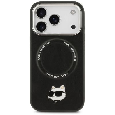 3. Etui Karl Lagerfeld Choupette Pin MagSafe do iPhone 17 Pro Max - czarne